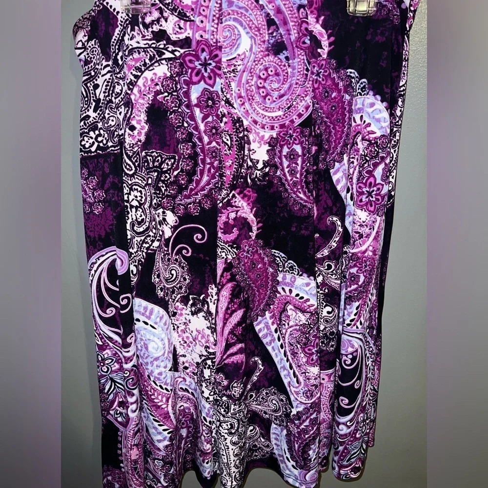 ALLISON Daley purple paisley skirt - Picture 2 of 4